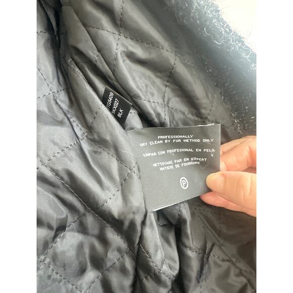 Kenneth Cole Smokey Gray Wool Blend Fux Fur Collar Zip Up Coat - Picture 5 of 8